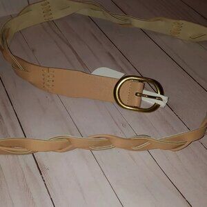 New No Boundaries light pink braided belt XL V1